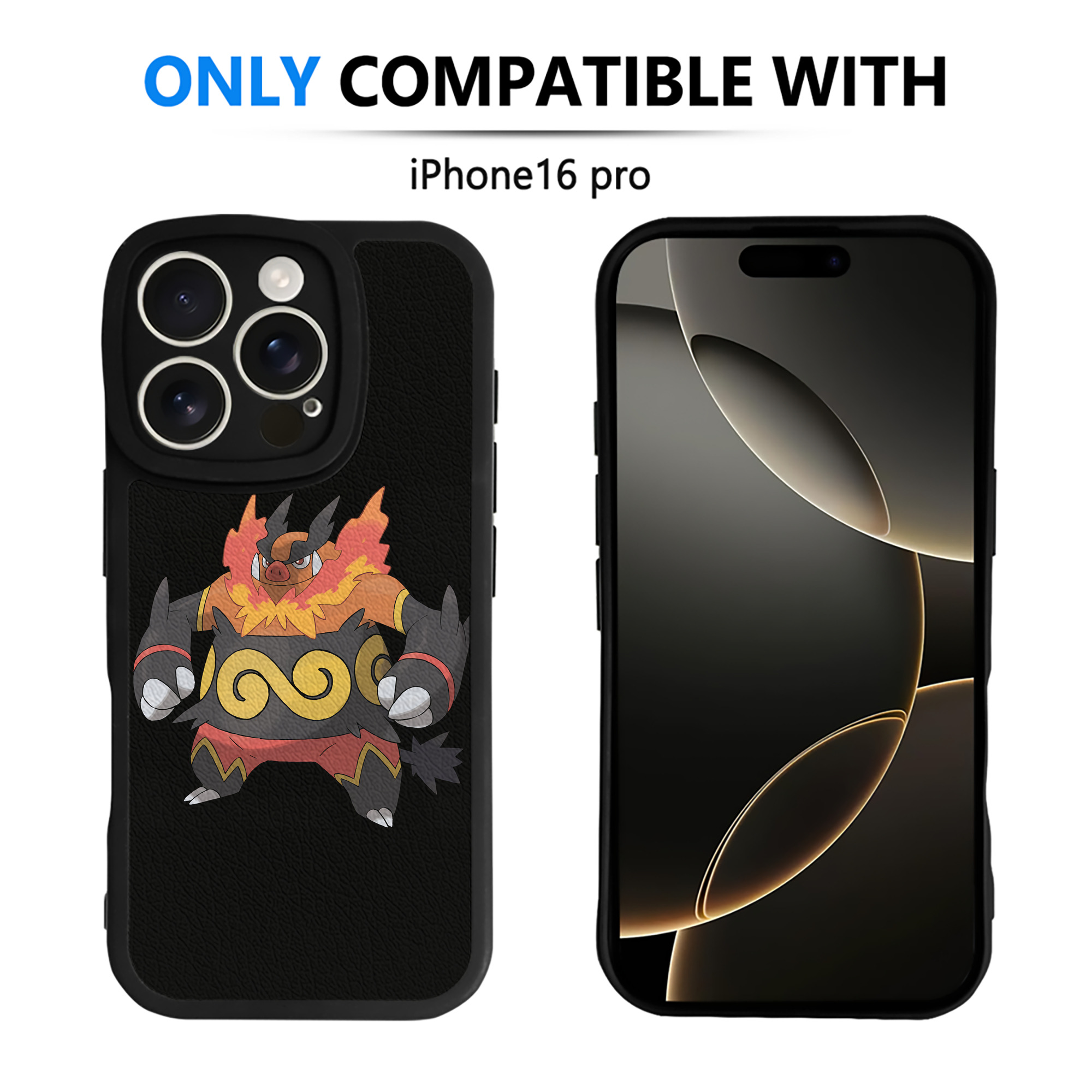 ポケットモンスター Pokémon 【iPhone 16シリーズ対応】シリコンスマホケース（レザー調） 材質：シリコン